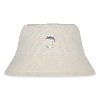 Latin Trout Angler Gift - Stanley/Stella Recycled Bucket Hat - natural - Front