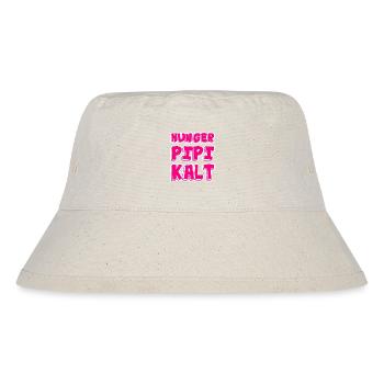 Hunger Pipi Kalt - Stanley/Stella recycelter Bucket Hat - Naturweiß - Vorne