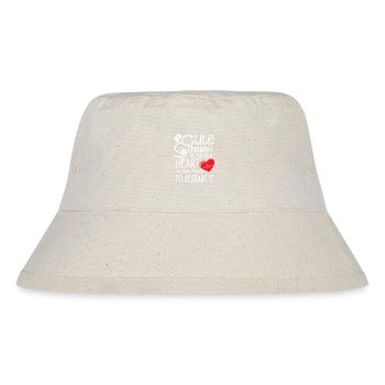 Cute Enough to stop your heart skilled enough - Stanley/Stella recycelter Bucket Hat - Naturweiß - Vorne