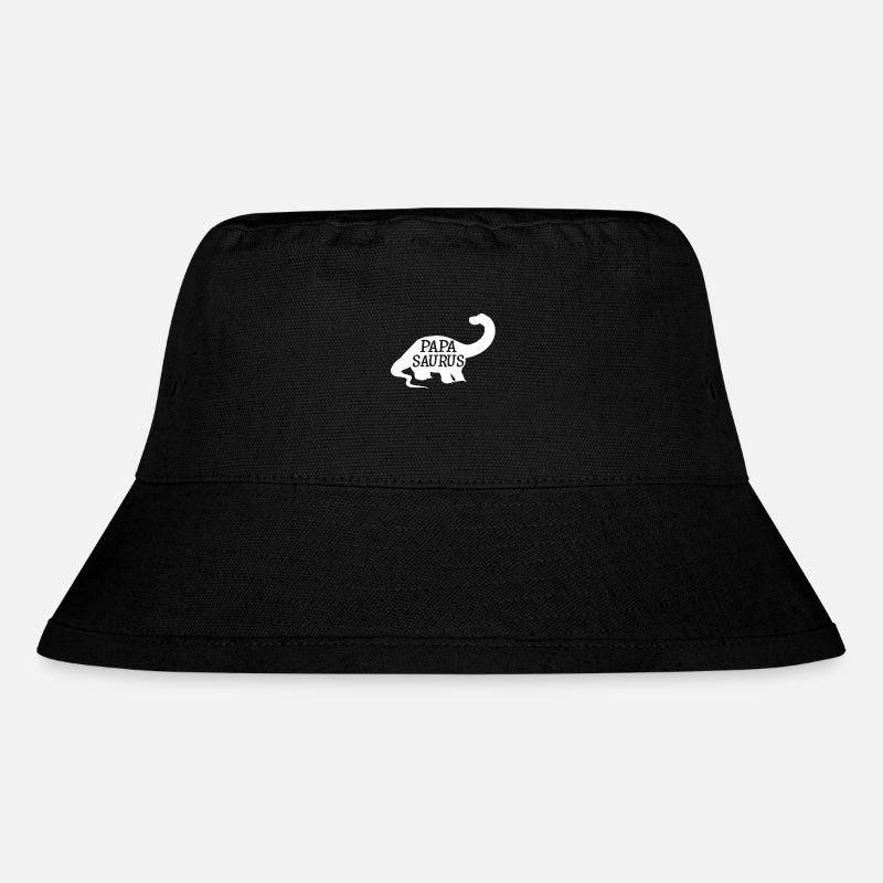 Papasaurus - Stanley/Stella recycelter Bucket Hat - Schwarz