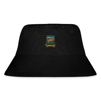 Weekend Forecast - Darts with a Chance of Drinking - Stanley/Stella Recycled Bucket Hat - black - Front