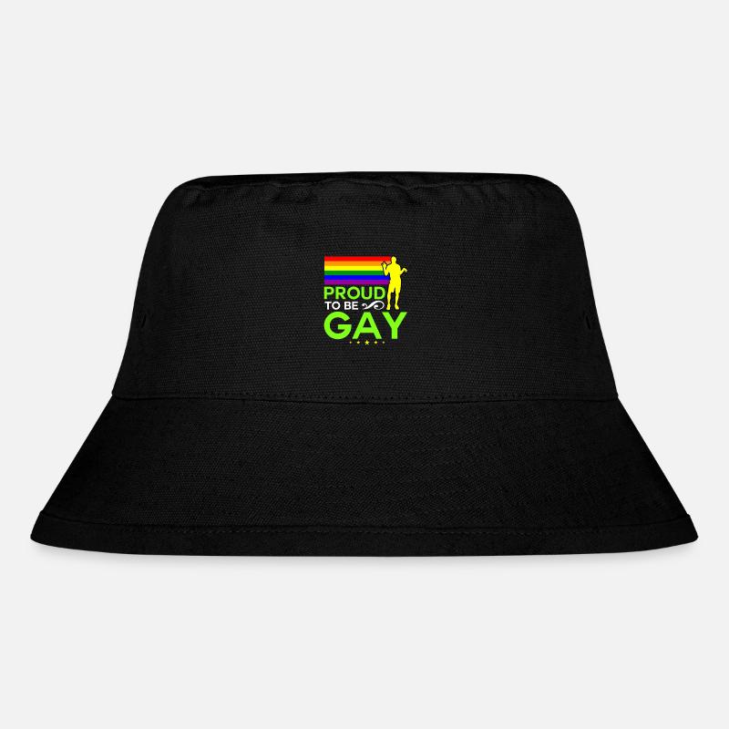 Proud to be Gay - Stanley/Stella recycelter Bucket Hat - Schwarz