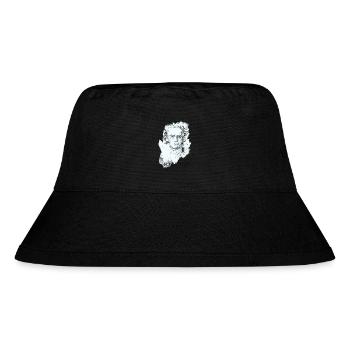 musician classical Beethoven deaf concert fan piano - Stanley/Stella Recycled Bucket Hat - black - Front