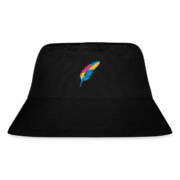 Une plume colorée - Bob recyclé Stanley/Stella - noir - Devant