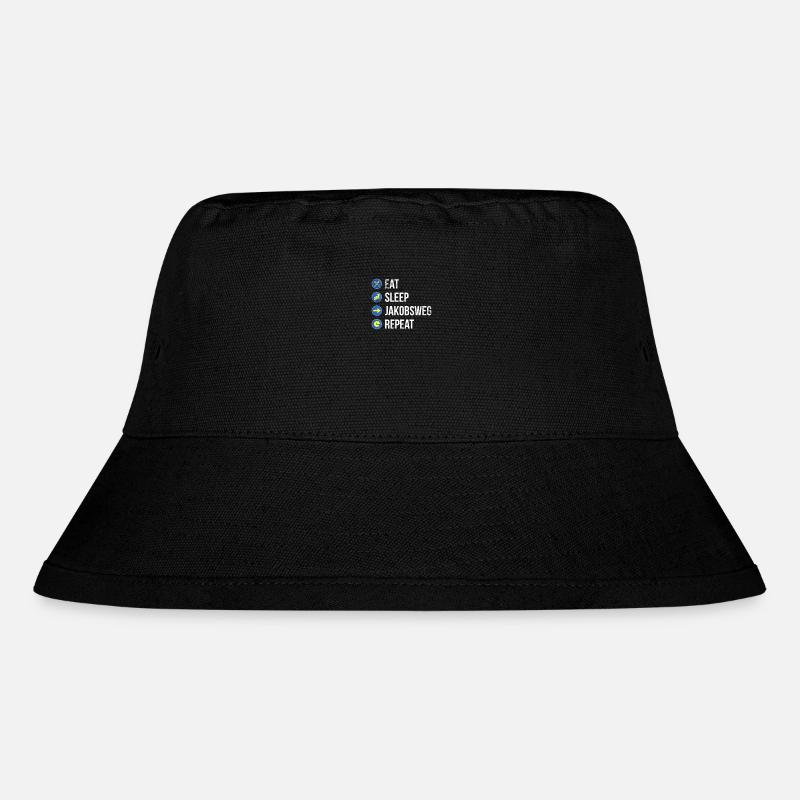 Pilger auf dem Jakobsweg. - Stanley/Stella recycelter Bucket Hat - Schwarz