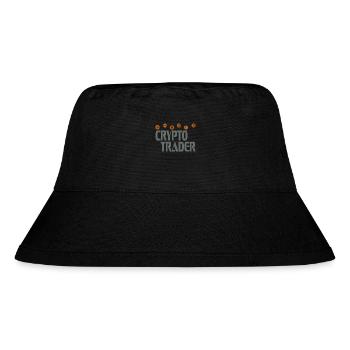 Crypto trader - Stanley/Stella recycelter Bucket Hat - Schwarz - Vorne