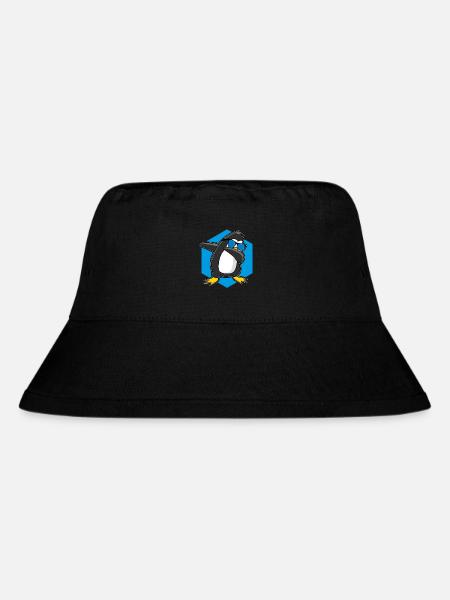 Tanzender Pinguin - Stanley/Stella recycelter Bucket Hat - Schwarz