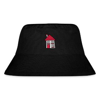 sweet little cottage house home build builder cons - Stanley/Stella Recycled Bucket Hat - black - Front
