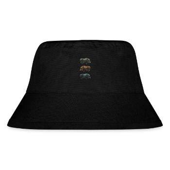 Retro Schwein Wildschwein Keiler Geschenk - Stanley/Stella recycelter Bucket Hat - Schwarz - Vorne
