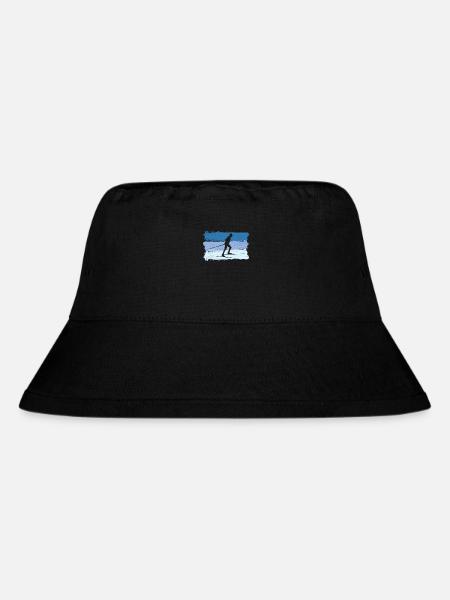 Skilaufen Skisport Langläufer - Stanley/Stella recycelter Bucket Hat - Schwarz