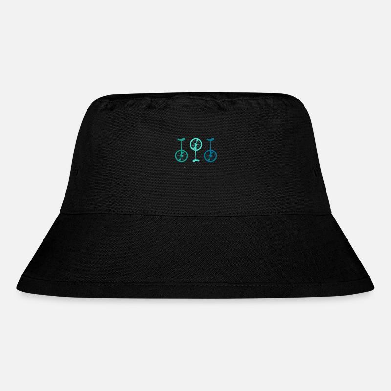 Vintage Einräder - Stanley/Stella recycelter Bucket Hat - Schwarz