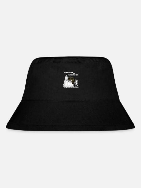 Wandern Hund - Stanley/Stella recycelter Bucket Hat - Schwarz