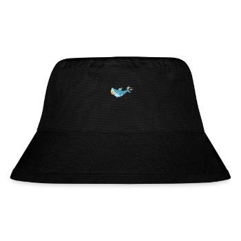 Plastic in the sea - the shark no longer likes - Stanley/Stella Recycled Bucket Hat - black - Front