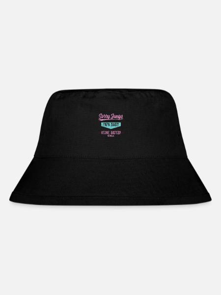 Sorry Jungs Papa sagt keine Dates - Stanley/Stella recycelter Bucket Hat - Schwarz