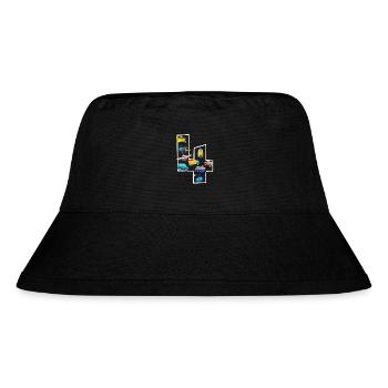 4 Jahre alt - 4. Geburtstag - Stanley/Stella recycelter Bucket Hat - Schwarz - Vorne