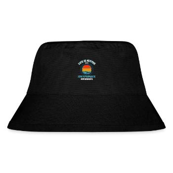 Schwimmen - Stanley/Stella recycelter Bucket Hat - Schwarz - Vorne