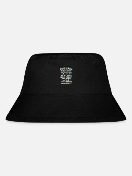 Bonus Papa - Geschenk Stiefvater Geburtstag - Stanley/Stella recycelter Bucket Hat - Schwarz