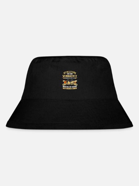 Du denkst ich bin verrückt dann.. Kettensäge - Stanley/Stella recycelter Bucket Hat - Schwarz