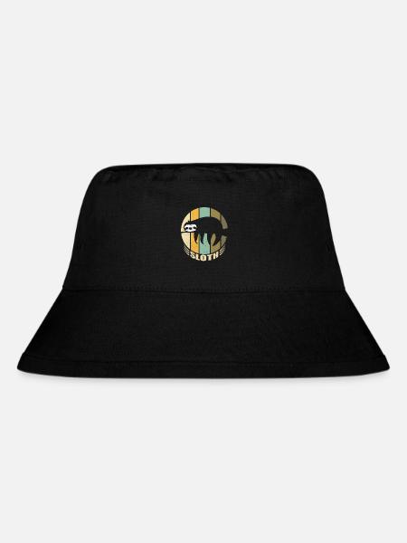 Sloth Retro Faultier lustige Geschenkidee Geschenk - Stanley/Stella recycelter Bucket Hat - Schwarz