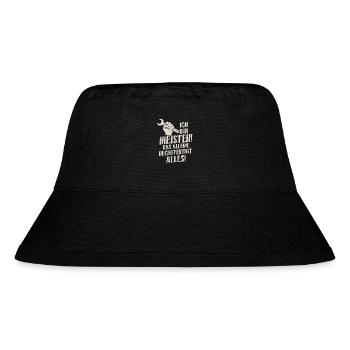 Ich bin Meister Handwerksmeister Industriemeister - Stanley/Stella recycelter Bucket Hat - Schwarz - Vorne