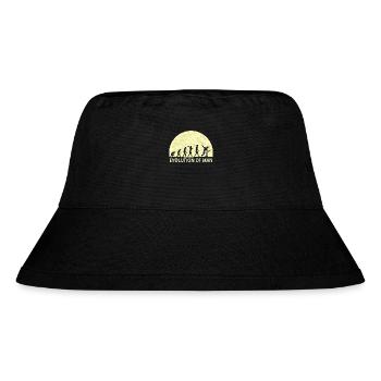 Evolution of man rock n roll hard rock fan gift - Stanley/Stella Recycled Bucket Hat - black - Front