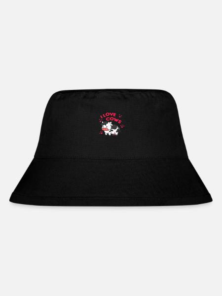 J'aime les vaches - vaches - vache mignonne - Bob recyclé Stanley/Stella - noir