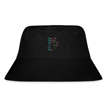 Hospice Helping Others Simple Into Calm Eternity - Stanley/Stella recycelter Bucket Hat - Schwarz - Vorne