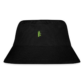 Bambuswald in Asien Süßgras - Stanley/Stella recycelter Bucket Hat - Schwarz - Vorne