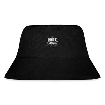 Dart Queen | Darten Geschenk Dartspieler Darts - Stanley/Stella recycelter Bucket Hat - Schwarz - Vorne