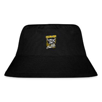 Highland cattle highland cattle illustration - Stanley/Stella Recycled Bucket Hat - black - Front