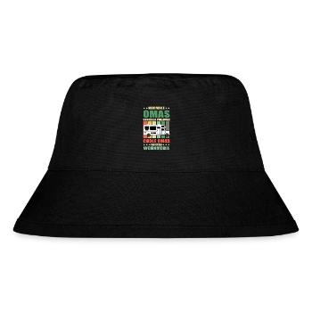 Normale Omas stricken - Camping Wohnmobil Oma - Stanley/Stella recycelter Bucket Hat - Schwarz - Vorne