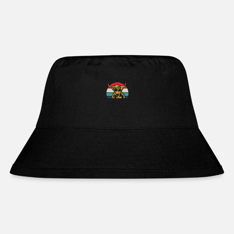 Schottisches Highland Cattle - Stanley/Stella recycelter Bucket Hat - Schwarz