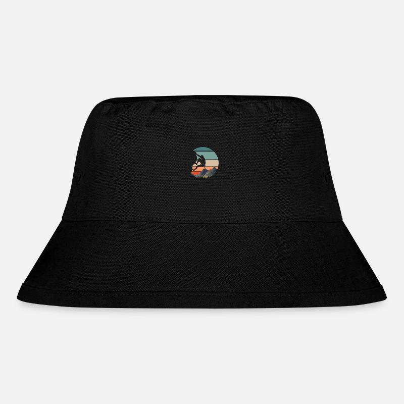 Vintage Boulderer Boulder Geschenk - Stanley/Stella recycelter Bucket Hat - Schwarz