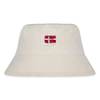 Denmark,Dänemark Flagge - Stanley/Stella recycelter Bucket Hat - Naturweiß - Vorne