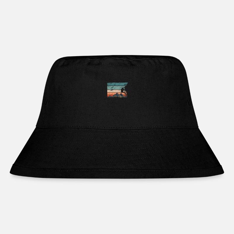 Bouldern Berge Klettern Felsenklettern - Stanley/Stella recycelter Bucket Hat - Schwarz
