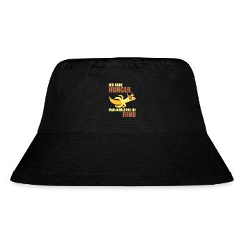 Grillen Griller Grill BBQ Grillsaison Geschenkidee - Stanley/Stella recycelter Bucket Hat - Schwarz - Vorne
