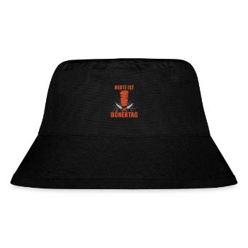 Döner Dönerbude Döner Kebab Dürüm Dönermann - Stanley/Stella recycelter Bucket Hat - Schwarz - Vorne