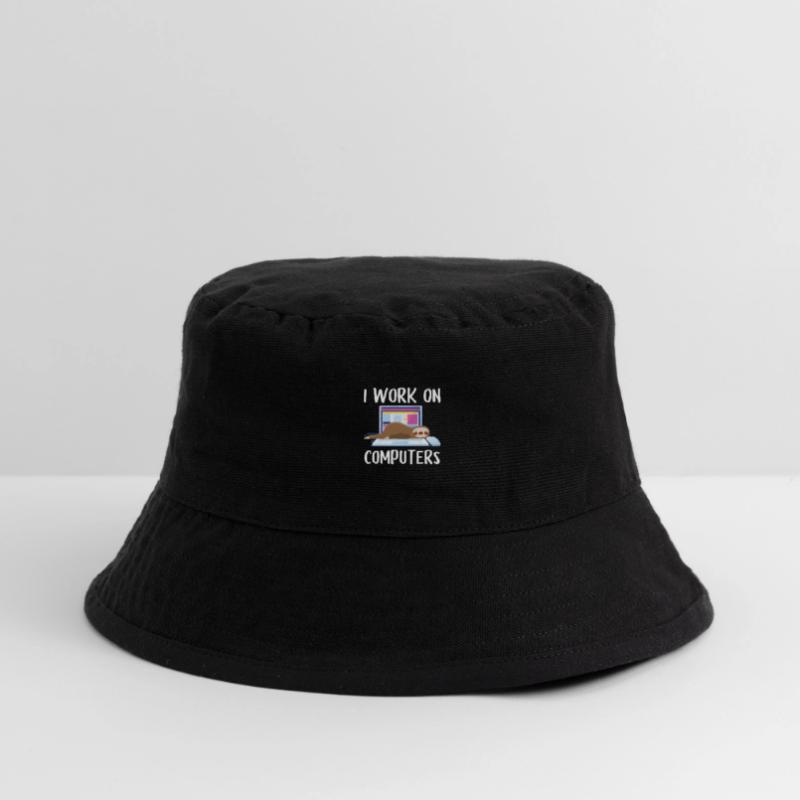 I work on computers Computer Progammierer Geschen Stanley/Stella recycelter Bucket Hat