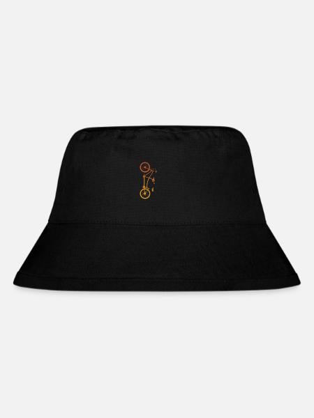 Tandem Radfahren Radfahrer - Stanley/Stella recycelter Bucket Hat - Schwarz