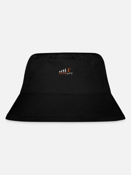Evolution Bogenschießen Bogenschütze Bogen - Stanley/Stella recycelter Bucket Hat - Schwarz