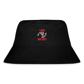 lustige Koi Kois i hob koi zeit Geschenkidee - Stanley/Stella recycelter Bucket Hat - Schwarz - Vorne