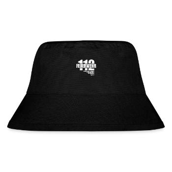 112 Feuerwehr Ehrenamt aus Leidenschaft 24/7/365 - Stanley/Stella recycelter Bucket Hat - Schwarz - Vorne