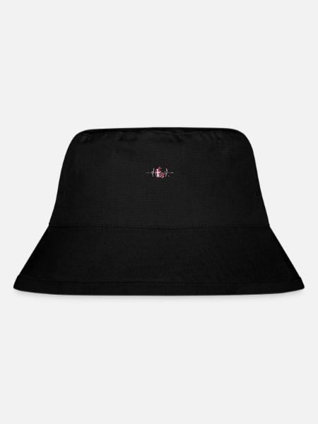 Dänemark Herzschlag EKG Heartbeat Vintage Retro - Stanley/Stella recycelter Bucket Hat - Schwarz