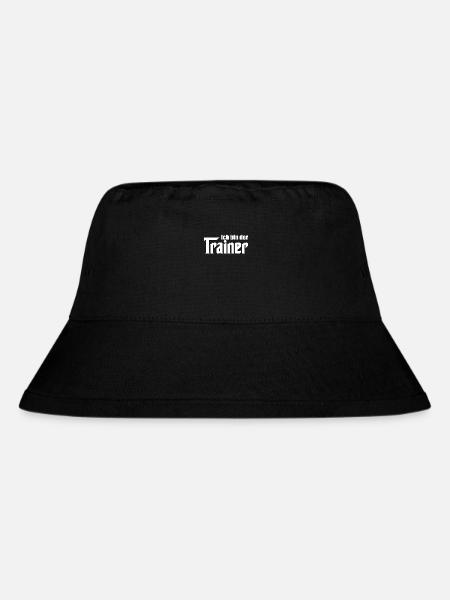 Trainer Ich bin der Trainer Fußball Handball - Stanley/Stella recycelter Bucket Hat - Schwarz