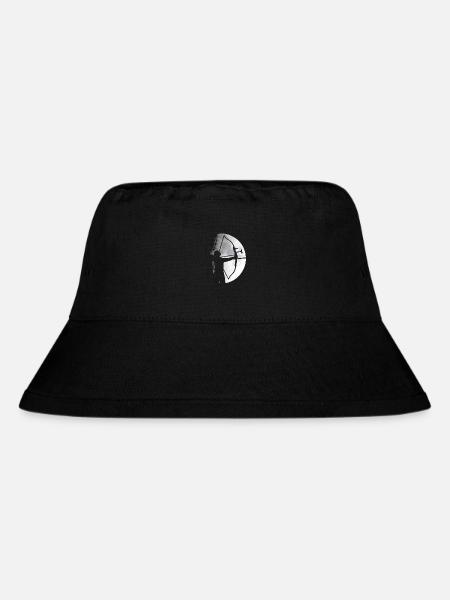 Mond Bogenschütze - Stanley/Stella recycelter Bucket Hat - Schwarz