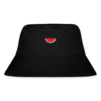Watermelon - Stanley/Stella Recycled Bucket Hat - black - Front