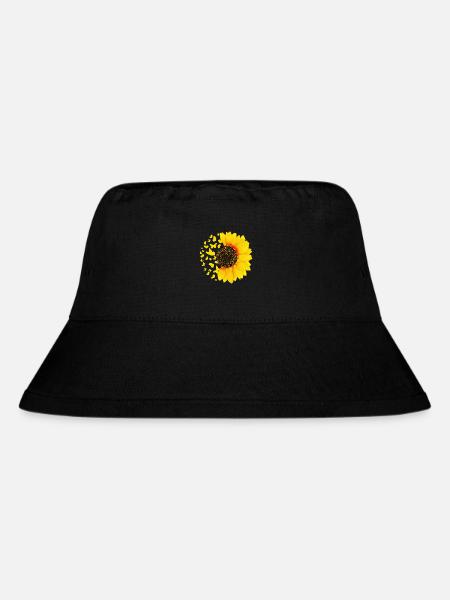 Tournesol avec papillons, tournesols - Bob recyclé Stanley/Stella - noir