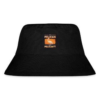Pelikan Spruch - Stanley/Stella recycelter Bucket Hat - Schwarz - Vorne