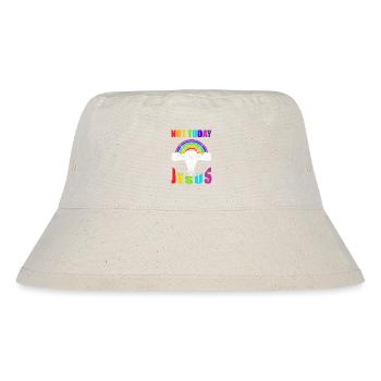 Not today Jesus - Stanley/Stella recycelter Bucket Hat - Naturweiß - Vorne