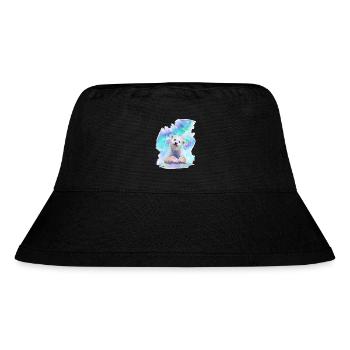 Eisbär - Stanley/Stella recycelter Bucket Hat - Schwarz - Vorne
